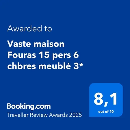 Vaste Maison Fouras 15 Pers 6 Chbres Meuble 2 Etoiles Gites De France 2026 富拉
