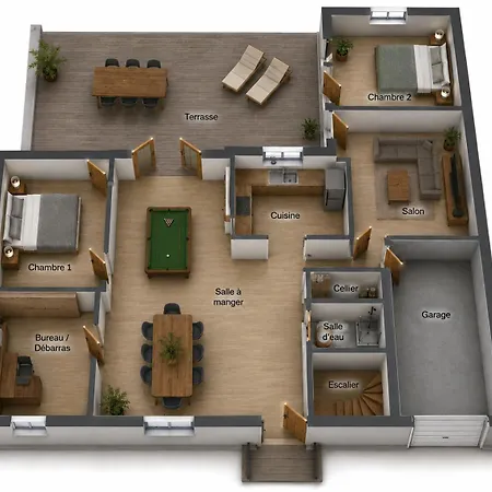 Vaste Maison 15 Pers 6 Chbres Meublé 2 étoiles De France 2026